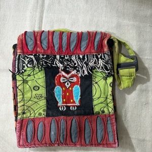 100% Cotton Made in Nepal Cross Body Bag